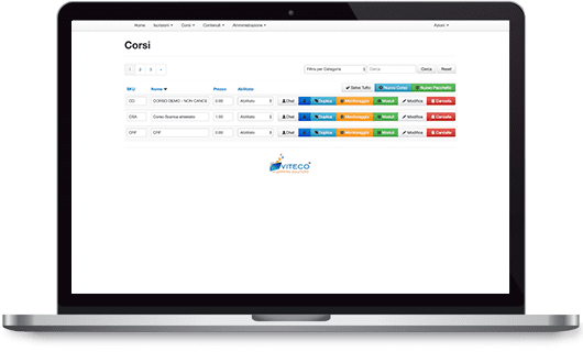 VITECO e-learning Solutions Gestione Corsi e-learning
